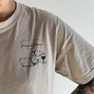 CAMISETA PREMIUM 100% ALGODÓN ORGANICO WINE JACK RUSSELL