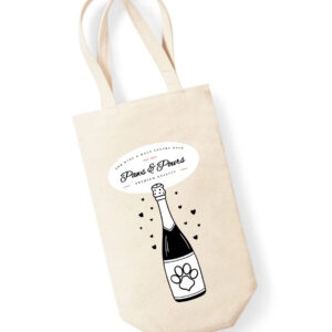 BOLSA PARA BOTELLAS 100% ALGODÓN RESISTENTE PAWBOTTLE